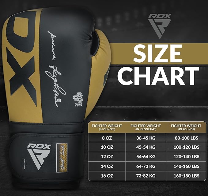 RDX REX F4 BOKS ELDİVENİ - SARI/SİYAH - 14 OZ - RDX0001-SARI/SİYAH-14 OZ