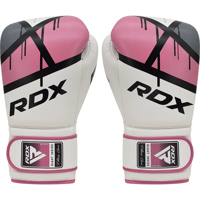 RDX EGO F7 BOKS ELDİVENİ - BEYAZ/PEMBE - 8 OZ