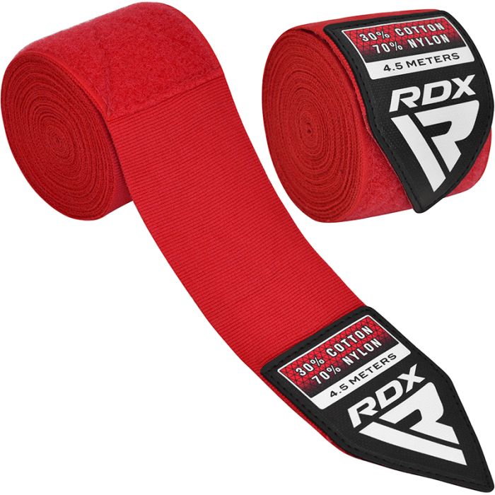 RDX Plus Boks El Bandajı Kırmızı Profesyonel Bilek ve El Destek