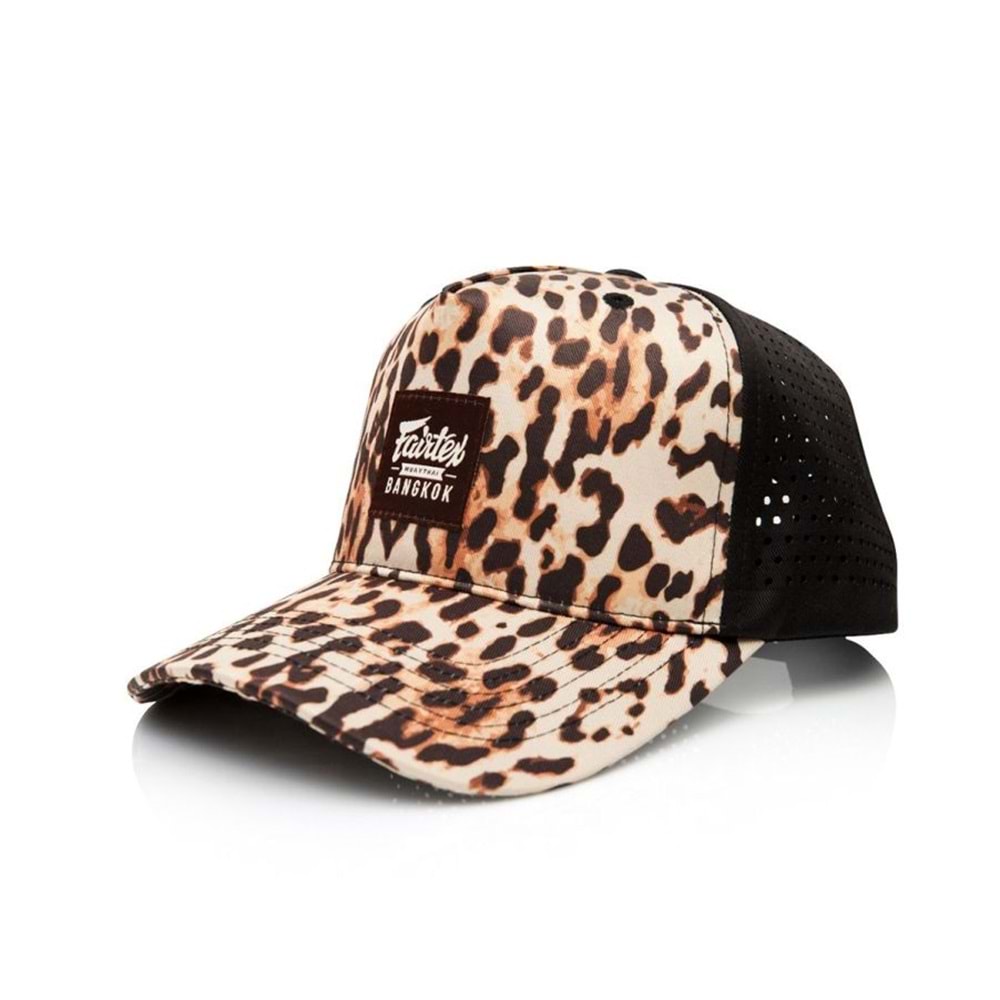 Fairtex CAP10 Basic Şapka, Leopar Desenli, Ayarlanabilir Günlük Spor Şapkası