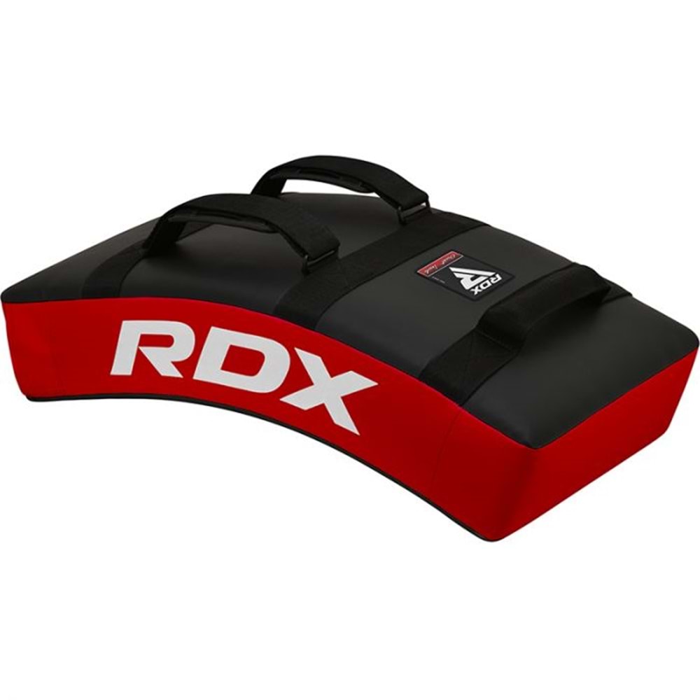 RDX GKS Jel Takviyeli Tekme Lapası Profesyonel Muay Thai, MMA ve Kick Boks Darbe Yastığı Siyah/Kırmı